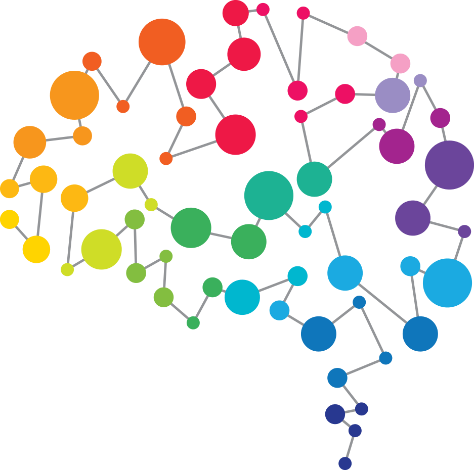 Imagen de puntos vinculados al cerebro